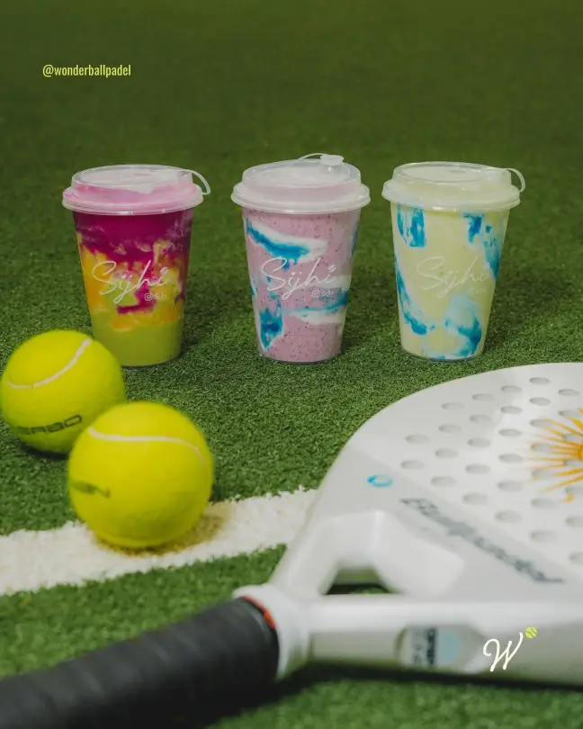 Three drinks on the turf